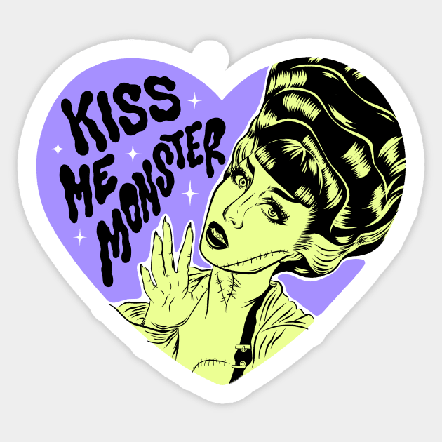 Kiss me Monster! Sticker by Bad Taste Forever